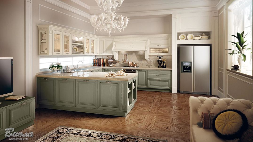 Фото красивых классических кухонь