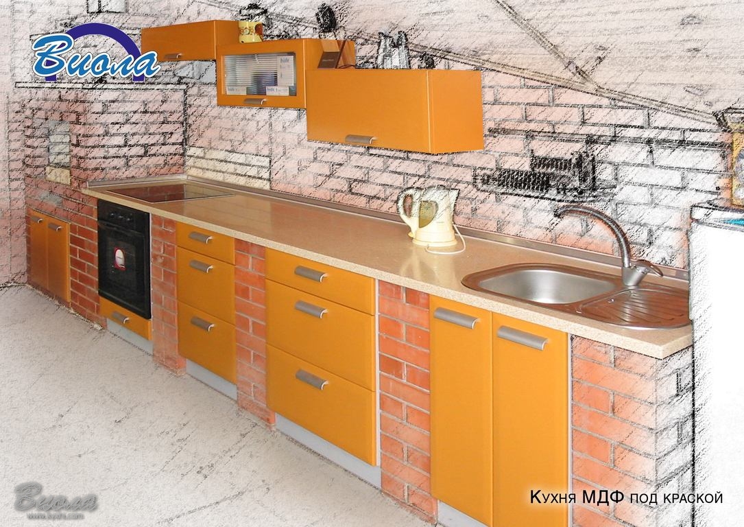 Кухонный гарнитур из кирпича своими руками 16