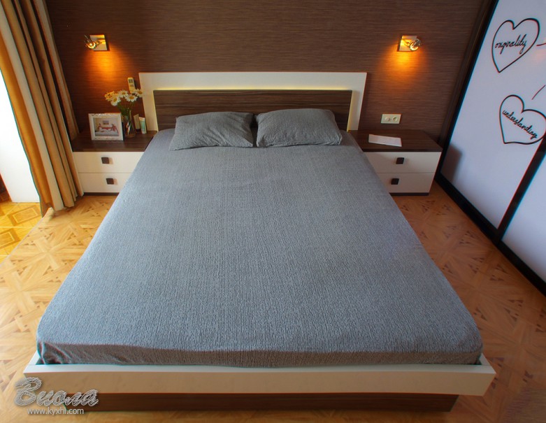 Дизайн спальной комнаты от компании Виола