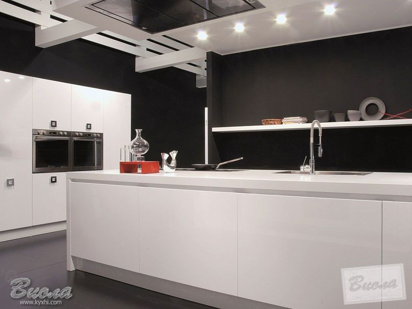 Стиль кухни хай тек