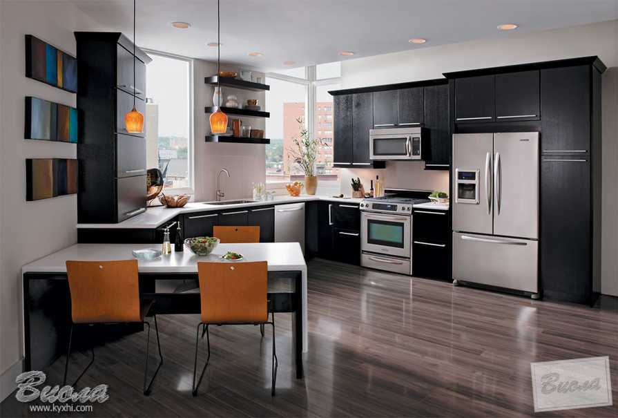 Стиль модерн в интерьере кухонной комнаты купить по лучшим ценам