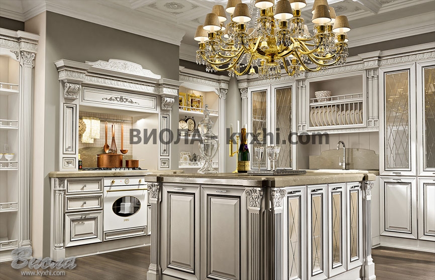 Классические кухни из массива купить в Москве по своим размерам дешево
