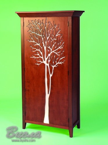 Шкаф с красивым узором