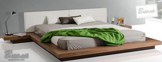 Большая двуспальная кровать из дерева купить по лучшим ценам