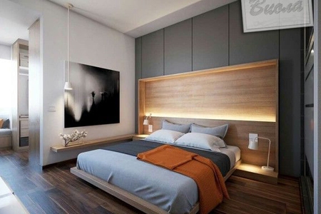 Современная спальня из шпона в стиле минимализм купить по лучшим ценам