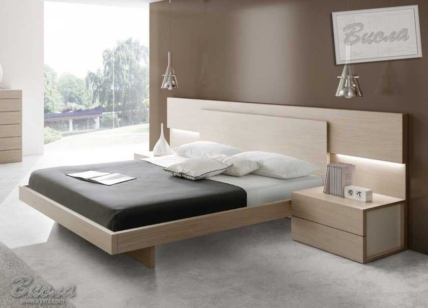 Кровать с подсветкой в стиле модерн.  купить по лучшим ценам