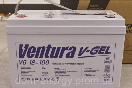 Аккумулятор гелевый Ventura VG 12-100Ah котла ИБП ДБЖ АКБ GEL тяговый купить по лучшим ценам