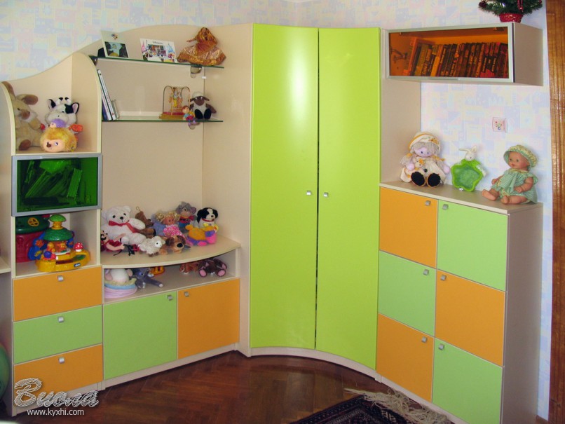 Детская комната с гнутыми фасадами от компании Виола купить по лучшим ценам