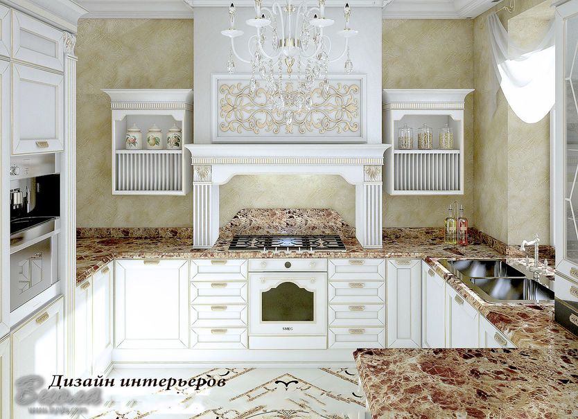 Дизайн интерьера кухонного помещения в Одессе