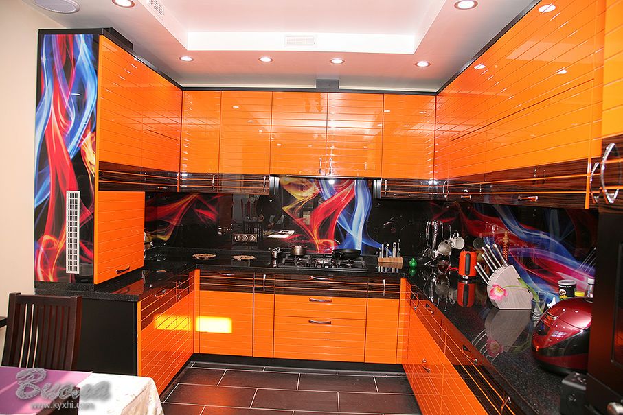 Кухня комбинированый фасад фото